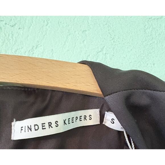 Finders Keepers Small Black Floral Last Chance Open Cut Dress 16” PTP 25” Waist - Picture 4 of 5